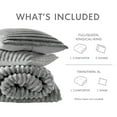 thumbnail image 3 of Regency Heights Twin/Twin XL Fluffy Ribbed Plush Comforter Set 2-Piece Bedding Set Gray, 3 of 12