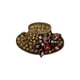 thumbnail image 1 of Lindo Sombrero Suéter Broche Rhinestone Romántico Vintage Broches Para Mujeres BrochePins Bufanda Pines Día de San Valentín Fiesta de boda Hojas rojas Inevent AP004637-01, 1 of 7