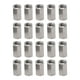 thumbnail image 1 of Kit de tuercas de acoplamiento hexagonales M5 plateadas de 20 piezas, tuerca de acoplamiento de acero inoxidable para decoración de interiores, 1 of 8