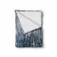 thumbnail image 2 of Animal Soft Flannel Fleece Throw Blanket, Horse between Trees in the Winter Forest Frozen Woods Icy Land Nature Picture, Cozy Plush for Indoor and Outdoor Use, 50" x 60", Brown White, by Ambesonne, 2 of 6