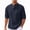 J6-Navy, variant on Havenx Men's Henley Shirts Roll-Up Long Sleeve Button Up Shirt Band Collar Textured T Shirt Summer Lightweight Loose Fit Casual Tees,Navy L