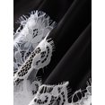 thumbnail image 7 of LMLYSoH Women's Mini Shorts Lace Patchwork Drawstring Elastic Waist Casual Summer Loose Lounge Shorts, 7 of 7