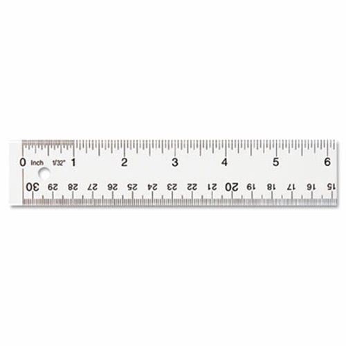 Westcott 12 See Through Acrylic Ruler Scale 1 16 Clear Walmart Com