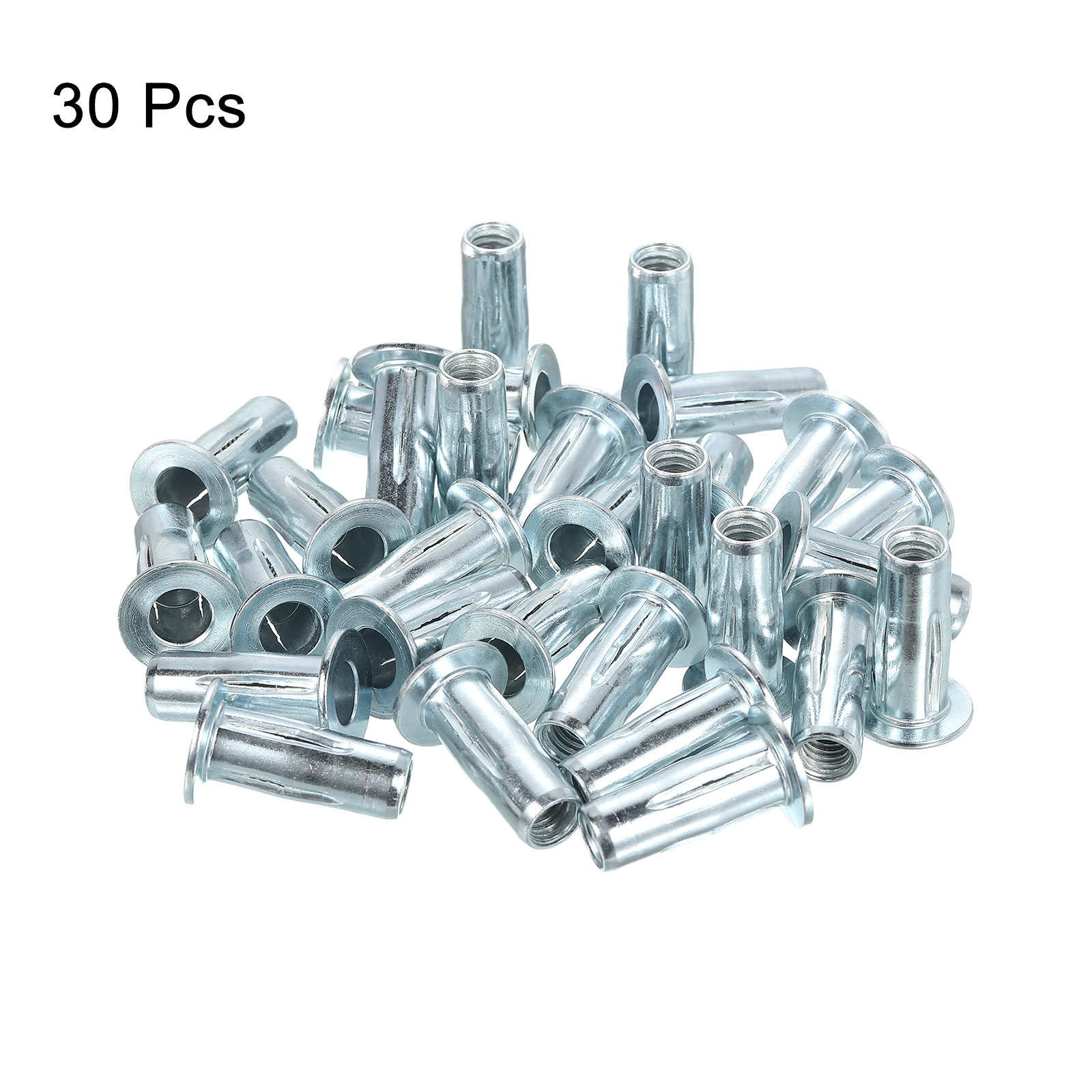 5/16-18 Multi-Grip Rivet Nuts, 30PACK Pre-Bulbed Insert Nut Carbon Steel