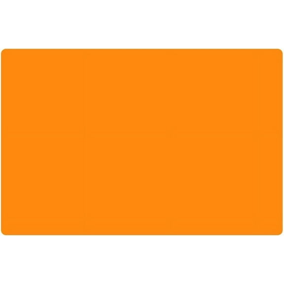 10'' by 8''Flexible Silicone Placemat Non Slip Waterproof Heat Resistant Dinner Table Orange 1PCS