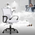thumbnail image 2 of BestOffice Ergonomic Mesh Office Chair, Lumbar Support, Adjustable Height with Armrests for Adults, Teens, 2 Pack(White), 2 of 7