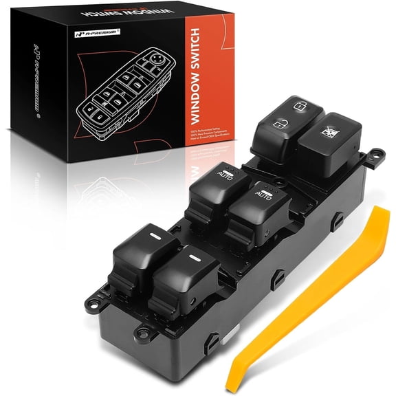 A-Premium - Front Left Driver Side - Master Power Window Switch - Compatible with Kia Forte 2014 2015 2017 2018 - Replace# 93571-A7200