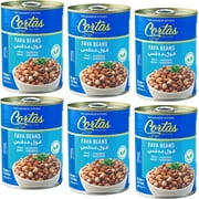 Cortas - Fava Beans 14oz (6 PACK), Ready to Eat Cooked Foul Medammas