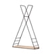 thumbnail image 4 of Estantería triangular de pared de madera para almacenamiento, estantería multiusos para colgar en la pared. negro, 4 of 9