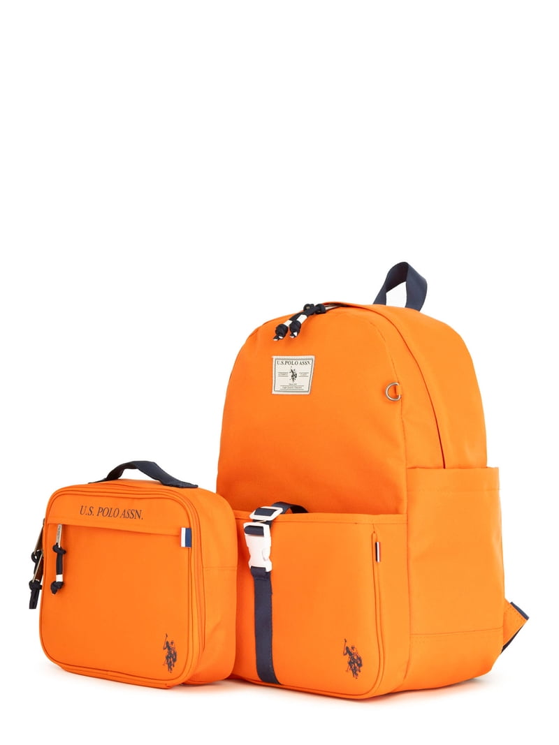 U.S. Polo Assn. Boys Water-Resistant Backpack, Lunch Tote