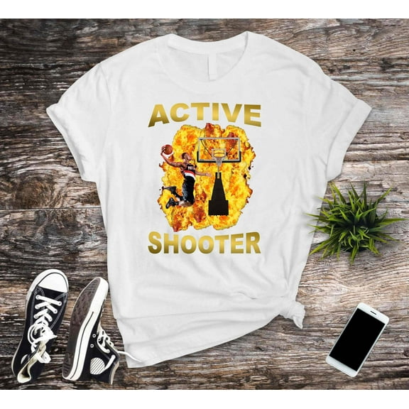 Active Shooter T-shirt, Funny Meme Tee Shirts, Basketballer Tee Shirt, Bestselling Gaming Shirts, Funny Gift Unisex Tee Top
