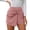 Pink, variant on Arlun Women's Elegant Knot Front High Waisted Wrap Skorts Soft Lightweight Summer Twisted Mini Skirt Shorts with Zipper Solid Color Simple and Stylish Casual Work Outfit Black S