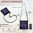 thumbnail image 7 of Kuiaobaty Black Cat Madala Print Crossbody Bag for Women, Medium Size Vegan Leather Hobo Purse with Adjustable Strap, Large Capacity Shoulder Handbag Crossbody for Travel, 7 of 7
