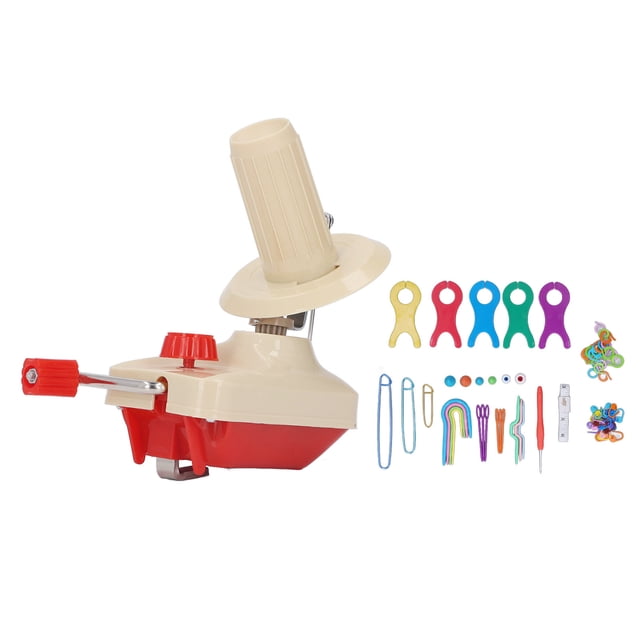 Bobinadora de hilo, fácil instalación, tabla de bobinado, ganchillo, pasador pequeño, aguja de plástico, juego de bobinadora de bolas para tejer DIY