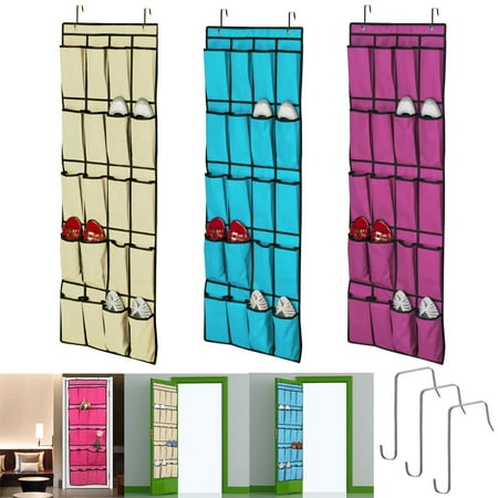 TSV 20 Pockets Shoe Organizer Over the Door Storage Rack...