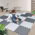 thumbnail image 2 of Alfombra Puzle para Niños 18 Piezas, Alfombrillas de Espuma EVA, Almohadilla Suave para El Suelo En Desarrollo, Alfombras para Gatear Tamaño de Cada Pieza 30 x 30 cm esquí esquí Gafas de esquí, 2 of 5