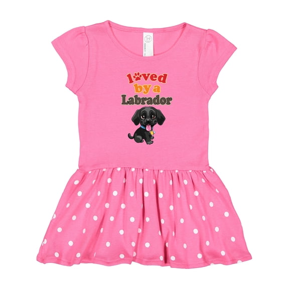 Inktastic Labrador Retriever Dog Black Lab Girls Toddler Dress