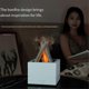 thumbnail image 5 of Flame Humidifier Aroma Diffuser with Essential Oil Remote White, 5 of 5