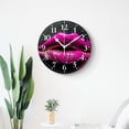thumbnail image 4 of 14 Inch Wall Clock Battery Operated Silent Clock Decorative for Office, Kitchen, Outdoor, Living Room，Beautiful Lip Elegant, 4 of 4