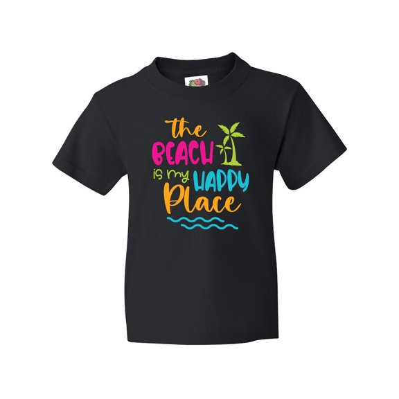 Inktastic Spring Break the Beach is My Happy Place Youth T-Shirt