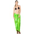 thumbnail image 2 of HAPPY BAY Women's Beachwear Summer Bikini Wraps Beach Wrap Coverups Sarong Skirt Bathing suit Swim Cover up Swimwear Swimsuit Coverups for Women One Size Sun, Green, 2 of 5
