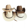 thumbnail image 4 of JFGHDG Sun Visors for Women,Visor Hats for Women,Gardening Hat,Wide Brim Sun Hat,Sombreros Para El Sol De Mujer,Go Out To Tour The West Wind Big Belt Decoration Sunblock Hat Brown One Size, 4 of 5