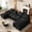 Black, variant on Rophefx 113" Chenille Modular Cloud Couch,U Shaped Sectional Sofa with Double Chaise, Movable Ottoman,4 Seater Deep Seat Sofa Couch for Living Room,Black
