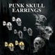 thumbnail image 2 of Pendientes de aro con calavera shaofei dorado Y negro, 2 of 4