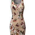 thumbnail image 3 of FashionOutfit Women's Casual Floral Fitted Sleeveless Racerback Bodycon Mini Dress, 3 of 3