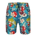 thumbnail image 3 of Fotbe Japanese Koi Trajes de Baño Estampados para Hombre, Shorts de Verano de Secado Rápido, Ropa de Playa, Bañadores-X-Large, 3 of 6