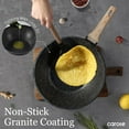 thumbnail image 3 of Non Stick Wok with Lid 12''/5.3QT  Cookware, Induction Compatible All Stovetop Wok Pan, 3 of 6