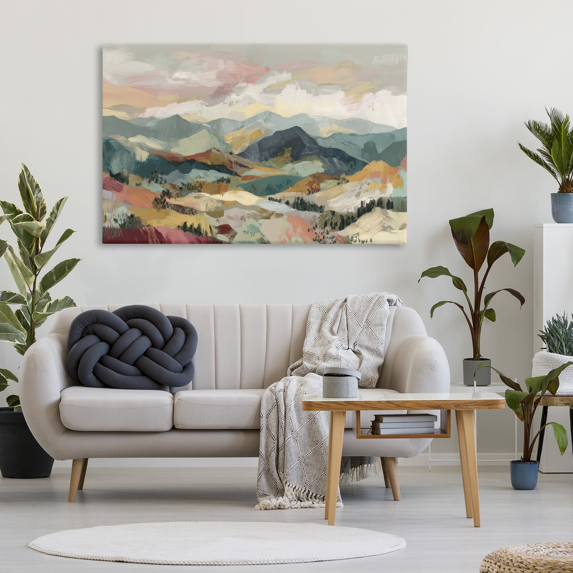 Stupell Industries Mountain Valley Vista Canvas Wall Art, design by Chromatic Storm Studio