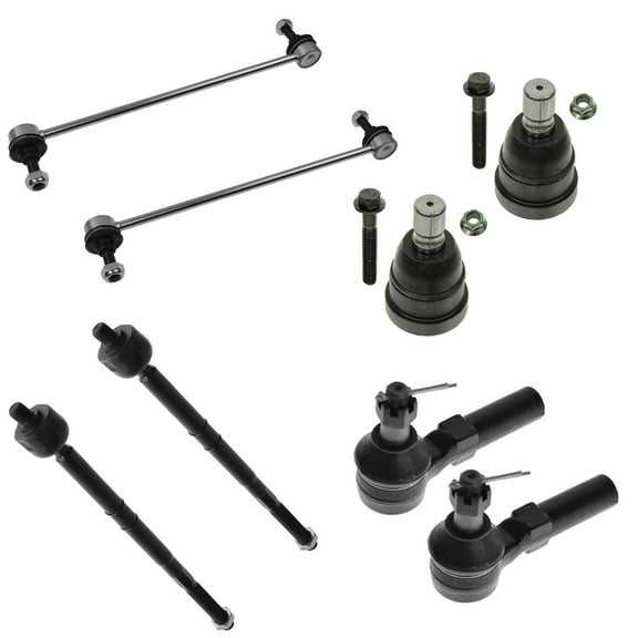 TRQ Tie Rod Ball Joint Sway Bar Link Front LH RH Set of 4 for Ford Mercury Mazda PSA58929