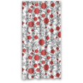 thumbnail image 1 of ABPHQTO Cortina de ducha con estampado floral de rosas rojas Cortina de ducha impermeable 90x180 cm, 1 of 2
