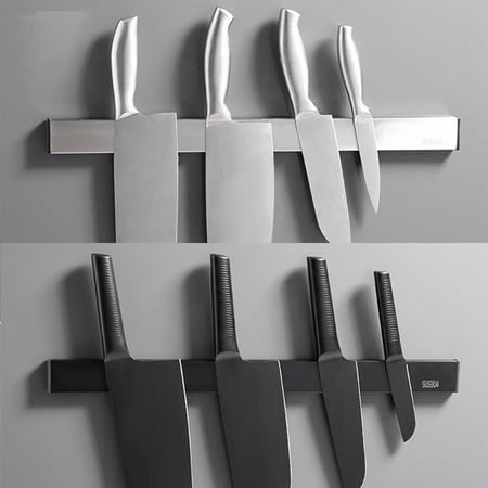 

Mittory 304 Stainless Steel Magnetic Knife Bar - Use As Knife Holder Knife Rack Knife Strip Kitchen Utensil Holder And Tool Holder Knife Rack Without Punching Kit