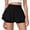 Black -BM25, variant on Nestiefly Women's Flowy Running Quick Dry Shorts High Waisted Double Ruffle Butterfly Athletic Shorts 2 in 1 Tennis Shorts with Pockets Light Purple M