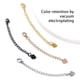 thumbnail image 3 of Cadena de cola de extensión, collar de acero inoxidable, pulsera, fabricación de joyas para el cuerpo, broche, extensor, bolso hecho a mano Ropa, zapatos y accesorios Miscelánea Oro rosa Guardurnaity AP015725-03, 3 of 6