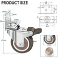 thumbnail image 2 of Juego de ruedas giratorias con placa en forma de L para muebles y más, diseño innovador que garantiza un movimiento suave y silencioso, rodamientos resistentes que soportan hasta 100 kg, perfecto, 2 of 5