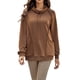 thumbnail image 1 of Gibobby Sudadera de mujer, Sudadera de Manga Larga con Capucha para Mujer, de Gran tamaño, Sudadera Deportiva(Marrón,G), 1 of 4
