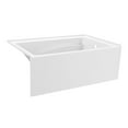 thumbnail image 6 of Aqua Eden VTAM5436R22T 54-Inch Acrylic Rectangular 3-Wall Alcove Tub, Right Hand Drain in Glossy White, 6 of 8