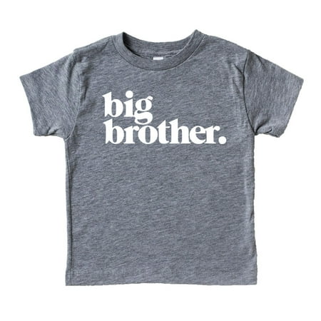 

Bold Promoted to Big Brother Period Sibling Reveal Shirt for Boys Sibling Outfit Granite Short Sleeve Shirt