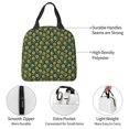 thumbnail image 4 of Honeii Yellow Floral Print Lunch Bag Women, Lunch Box Lunch Bag for Women Adult Men, Small Leakproof Cute Lunch Tote Large Capacity Reusable, 4 of 8