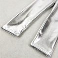 thumbnail image 4 of MKOSPLRT 2-11 Years Glitter Pants for Kid High Waist Sparkly Pants Baggy Straight Wide Leg Pants Fashion Party Club Pants for Girl Boy, 4 of 5