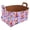 Multicolor 5, variant on Green Polka Dots Storage Basket Collapsible Storage Bin, PU Foldable Basket Convenient Box Storage Organizer with Handles for Shelves Office Bedroom Closet Nursery Toys Laundry