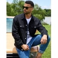 thumbnail image 4 of Denim Jackets for Men Trucker Jean Jacket Unlined Coats Spring Fall Outfits(Black,XS), 4 of 8