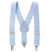 Suspenders for Kids Boys and Baby - Premium 1 Inch Suspender Perfect for Tuxedo - Light Blue (30")