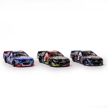 NASCAR 1:64 Collector Car, 3-Car Pack, Kasey Kahne Hendrick Motor Sport with Collector Boxes