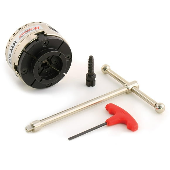 Hurricane Turning Tools, HTC100, 4" Four Jaw Woodturning Chuck Kit, with M33x 3.5 Insert and Dovetail Jaws, for Wood Lathes