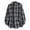 Navy, variant on Men's Shirts Winter Button Plaid Up to 65% off,Men Plaid Fashionable Casual Button Long Sleeve Turndown Collar Blouse Shirt