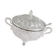 thumbnail image 1 of Sugar Bowl con tapa y cuchara de dispensadores de boda de la boda Ornament Ornament Organizador de escritorio Servidor de Glass Glass Glass, 1 of 9